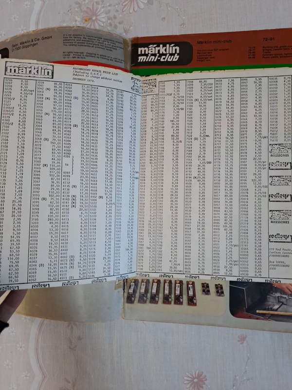 Collectors catalogue Marklin 1978 with price list