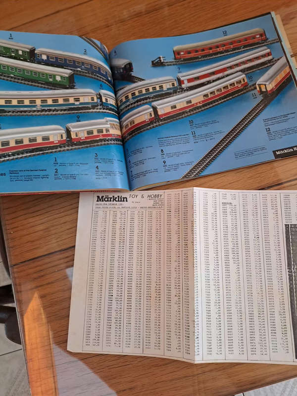 Old timer Marklin catalogue 1981E with price list