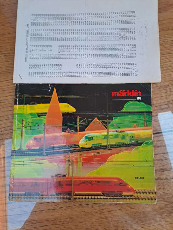 Old timer Marklin catalogue 1987/88E with price list