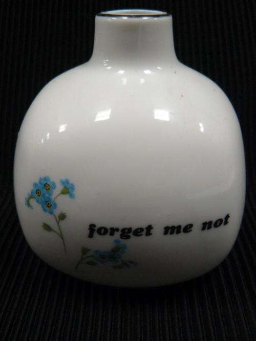 CERAMIC BUD VASE FORGET ME NOT