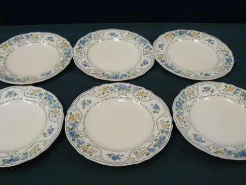 SPODE ROYAL JASMINE 6 X 22.5 CM PLATES REDUCED$$$$