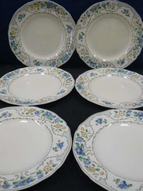 SPODE,S ROYAL JASMINE 6 X DINNER PLATES 26 CM LOVELY!!!@@@!!!