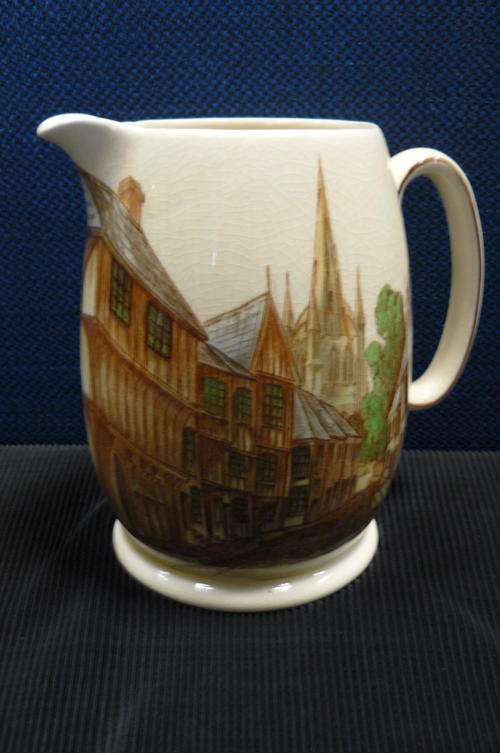 LARGE JUG KIRKHAM POTTERY THAXTED ENGLAND reduced
