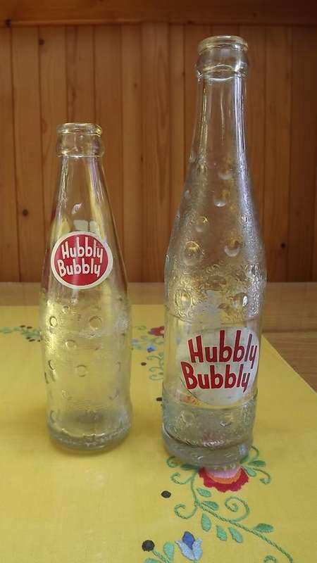 2X HUBBLY BUBBLY SOFT DRINK BOTTLES HIGHLY COLLECTABE