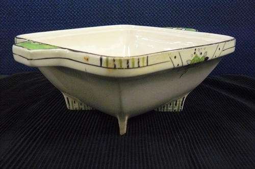ART DECO BURLEIGH WARE SERVER WITH FEET BIARRITZ
