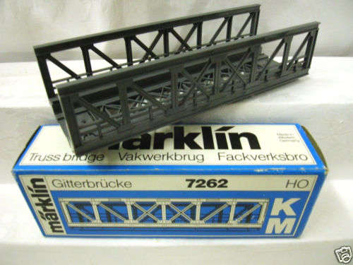 MARKLIN HO FOR K+M TRACK TRUSS BRIDGE 7262 like new boxed