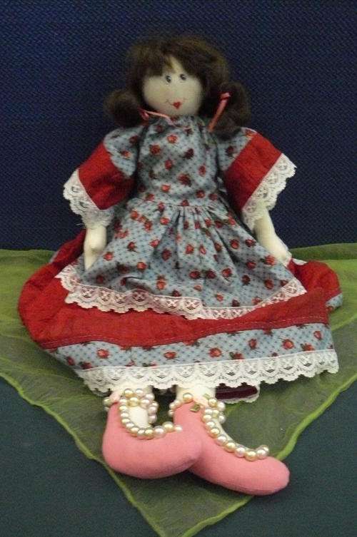 ALL HAND MADE RAG DOLL 53 CM