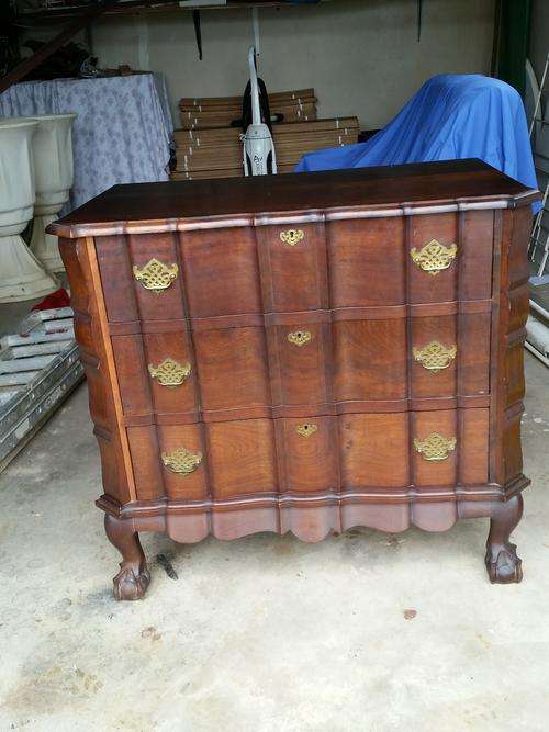 solid Imboya  ball and claw chest of draws