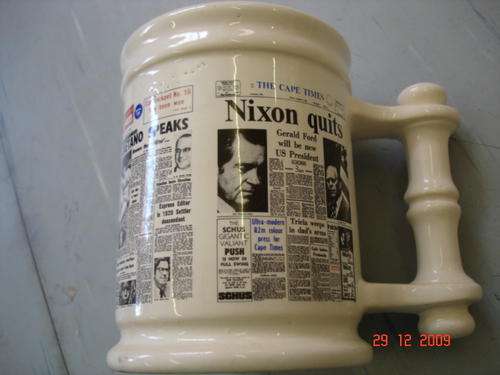 S.A. NEWSPAPER MUG 1974