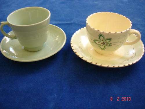 2X CUPS AND SAUCERS VERY CUTE