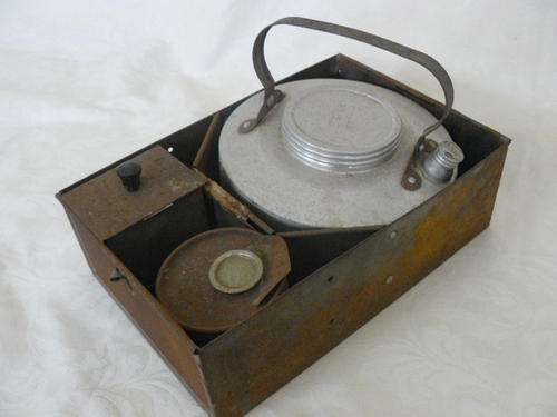 ARMY FIRE KETTLE WITH TEA CONTAINER AND SUGAR CONTAINER