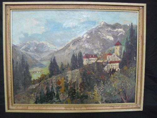 OIL PAINTING IN WOODEN FRAME