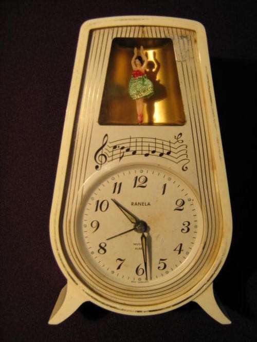 DANCING BALLARINA MUSICAL ALARM CLOCK MADE IN WEST GERMANY