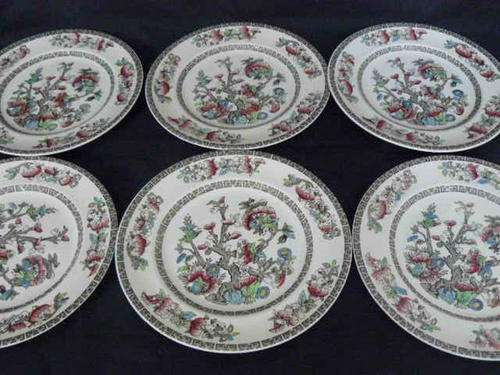 INDIAN TREE 6 PLATES JOHNSON BROS