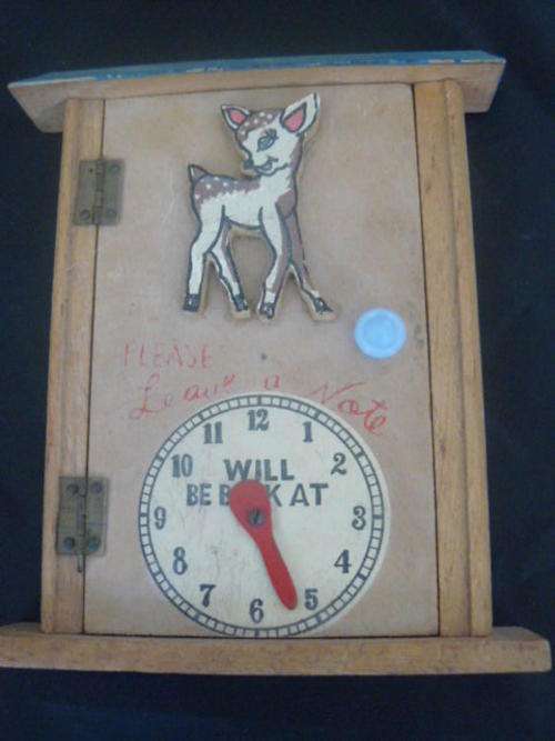 CUTE LITTLE WOODEN NOTE BOX