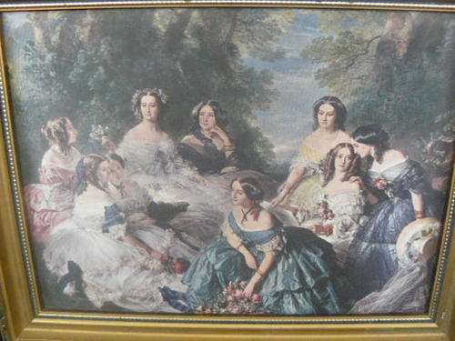 PAINTING ON SILK IN WOODEN FRAME. STUNNING@@@@@@!!!!!!!!!!!!!!