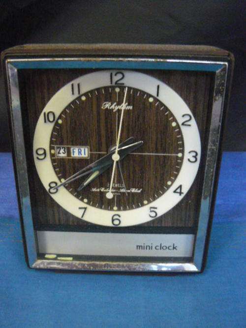 RHYTHM 2 2 JEWELS ALARM CLOCH JAPAN