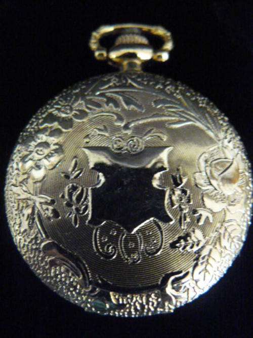 GOLDEN ROCOCO 1890S STYLE QUARTZ POCKET WATCH WEEK END ONLY !!!!!@@@@@@@!!!!!!!!!