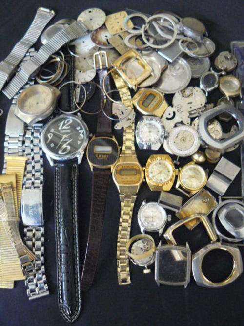 LARGE LOT OF WATCH SPARES FOR THE COLLECTOR