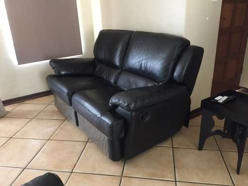 Reclining Lounge Suite 3-Piece ( Genuine Leather )