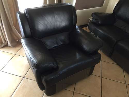 Reclining Lounge Suite 3-Piece ( Genuine Leather )
