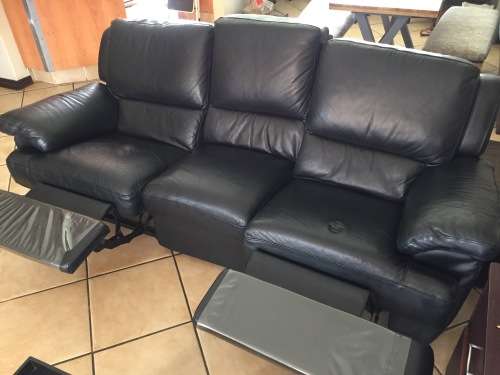 Reclining Lounge Suite 3-Piece ( Genuine Leather )