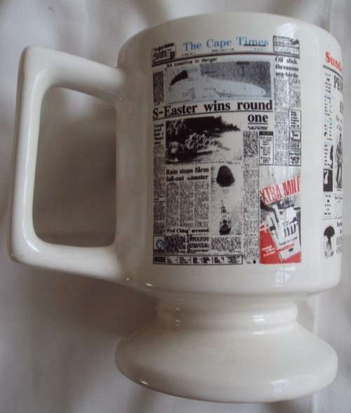 Crescent Ware Sunday Express Times Rand Daily Mail Cape Times Newspaper Tankard