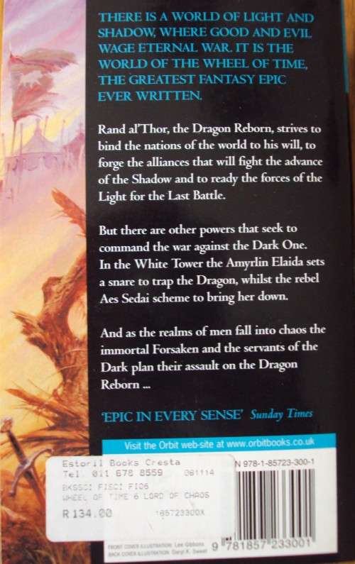 Lord of Chaos Robert Jordan Book Six of The Wheel of Time
