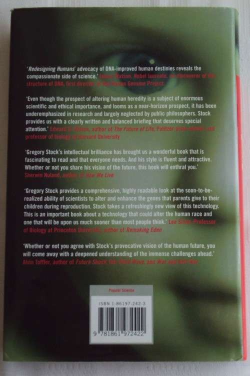 Redesigning Humans  Gregory Stock