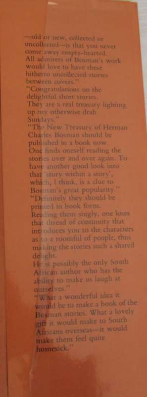 Almost Forgotten Stories Herman Charles Bosman
