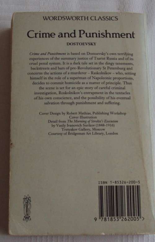 Crime and Punishment Dostoevsky