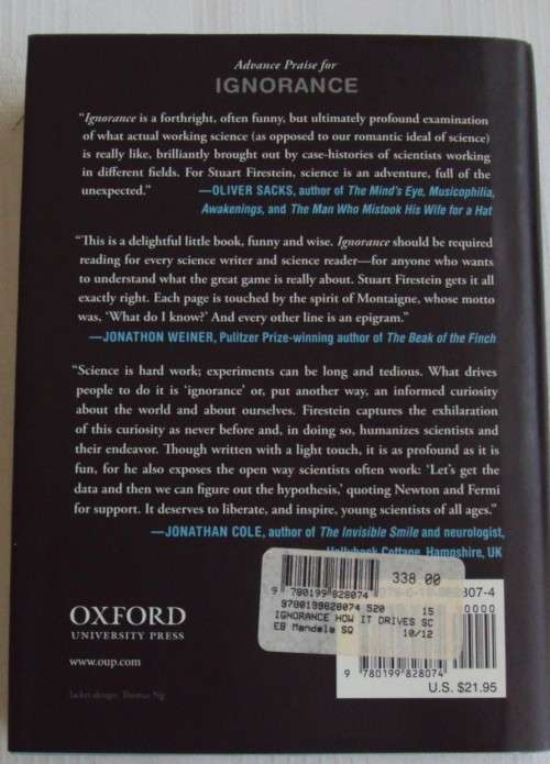 Ignorance how it Drives Science Stuart Firestein