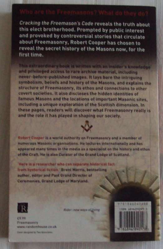 Cracking the Freemason`s Code Robert L.D. Cooper