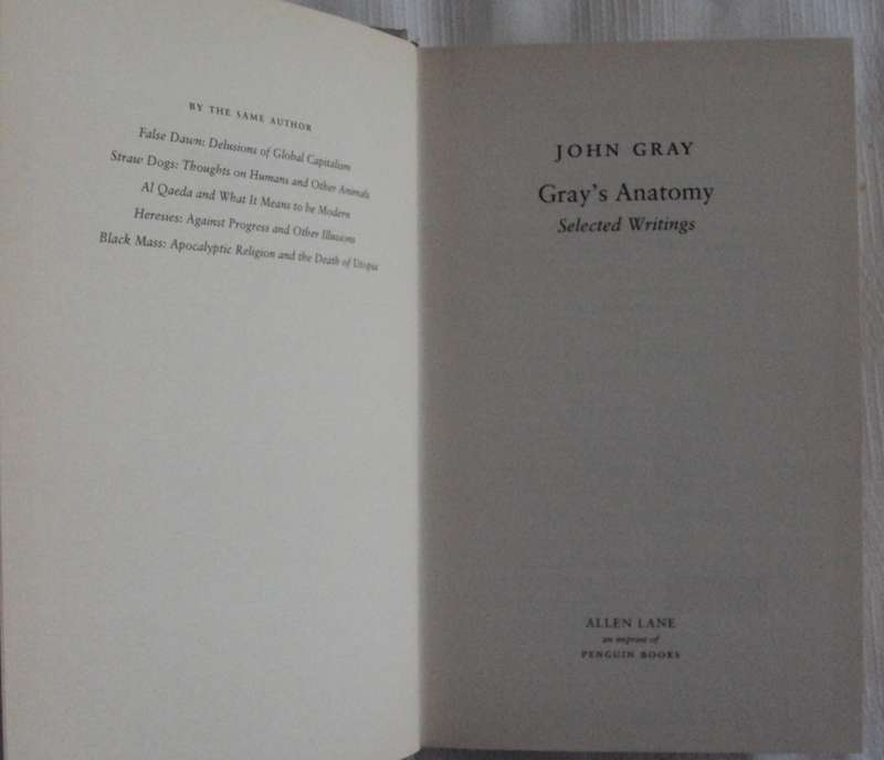 John Gray Grays Anatomy selected Writings