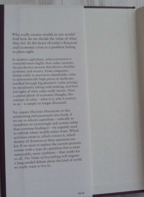 The value Of Everything Mariana Mazzucato
