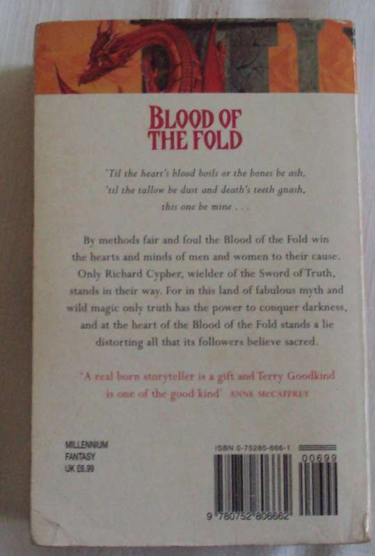 Blood of The Fold Terry Goodkind