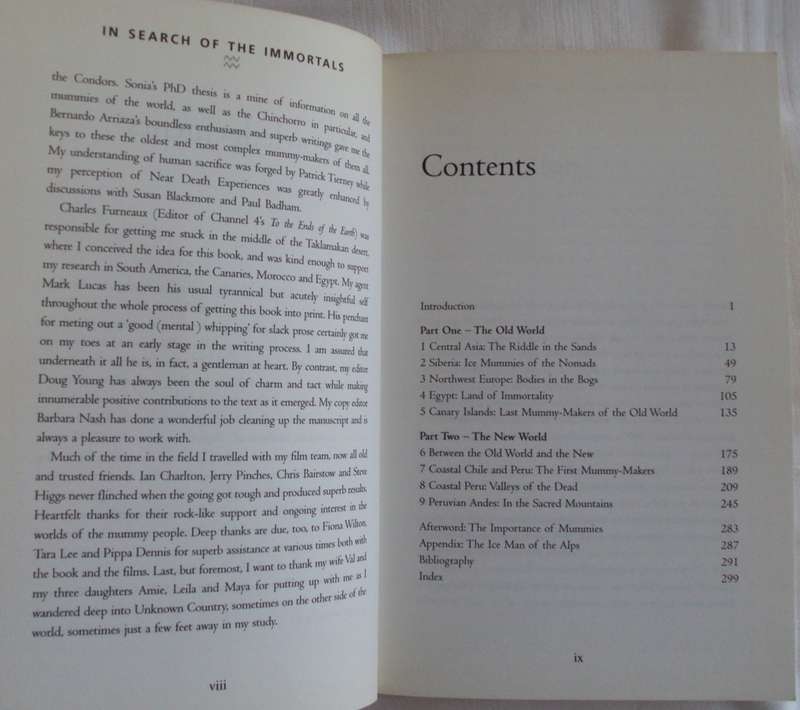 In Search Of The Immortals  Mummies, Death and the Afterlife Howard Reid