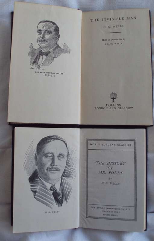 A Set of 2 H G Wells Volumes - The Invisible Man & The History of Mr Polly