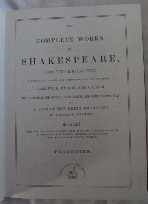William Shakespeare Complete Works - Leather Bound 3 Volume Set with Slipcase