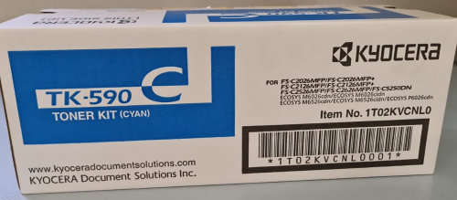 Kyocera TK-590C Cyan Genuine Toner