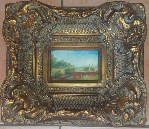 Picture in ornate frame