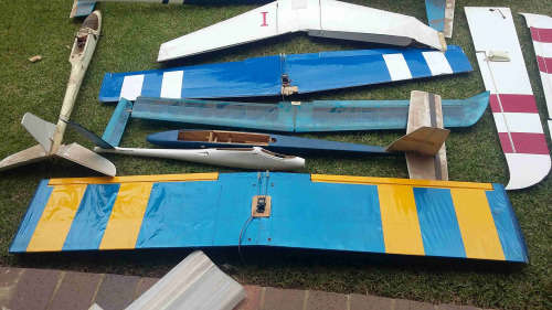 whole collection of aeroplanes
