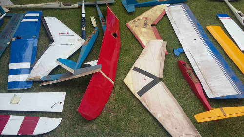 whole collection of aeroplanes