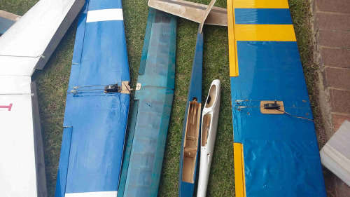 whole collection of aeroplanes