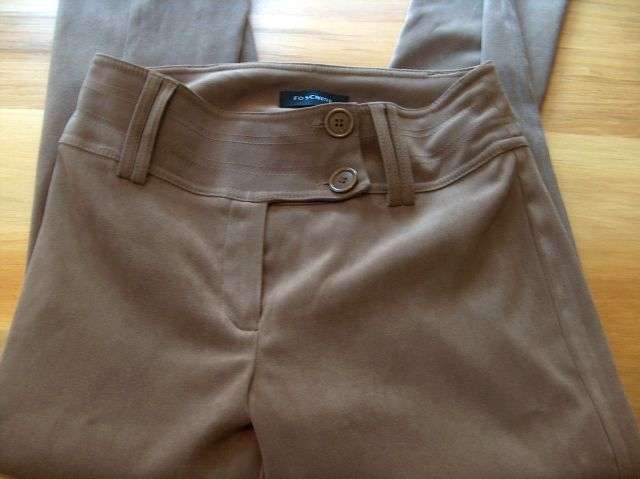 Bargain!!Free postage Stunning suede look Foschini long pants with wide waistband Size 10 - Like new