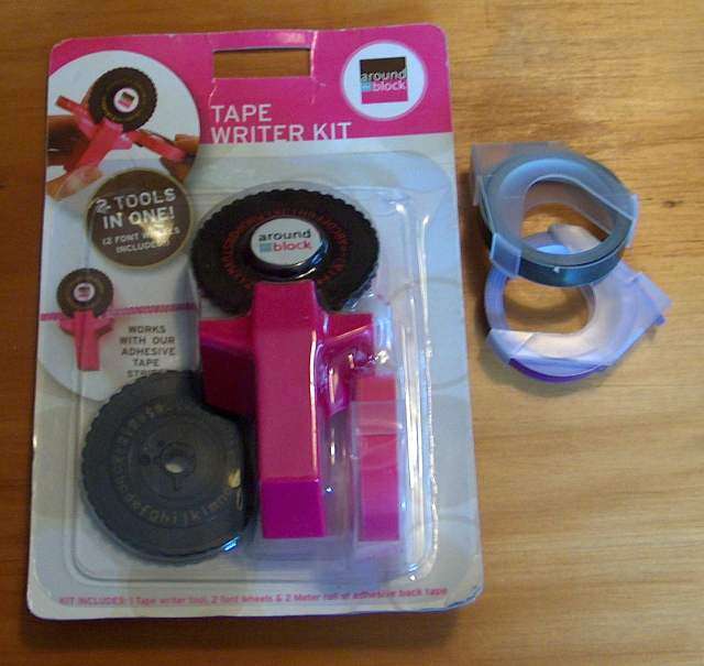 Tape writer kit - updated dymo tape - have a look!