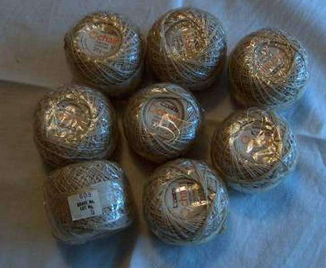 Coats mercer crochet cotton 10 Shade 609 Eight 20g balls