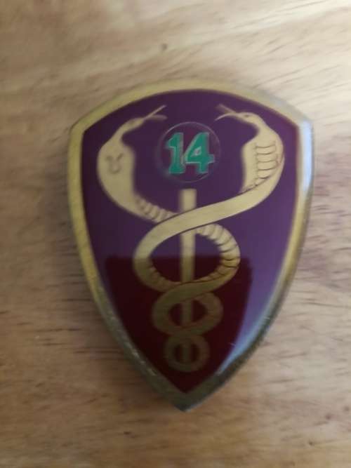 SA Army - 14 Field Ambulance  Shoulder Flash - all pins intact
