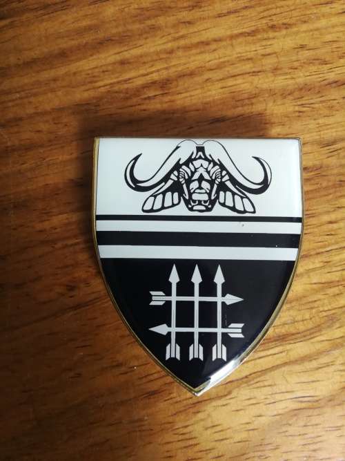 SA Army  - 32 Battalion  Shoulder Flash - all pins intact