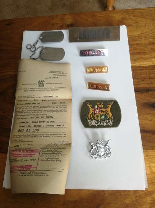 SA Army Warrent Officer Loubser Insignia